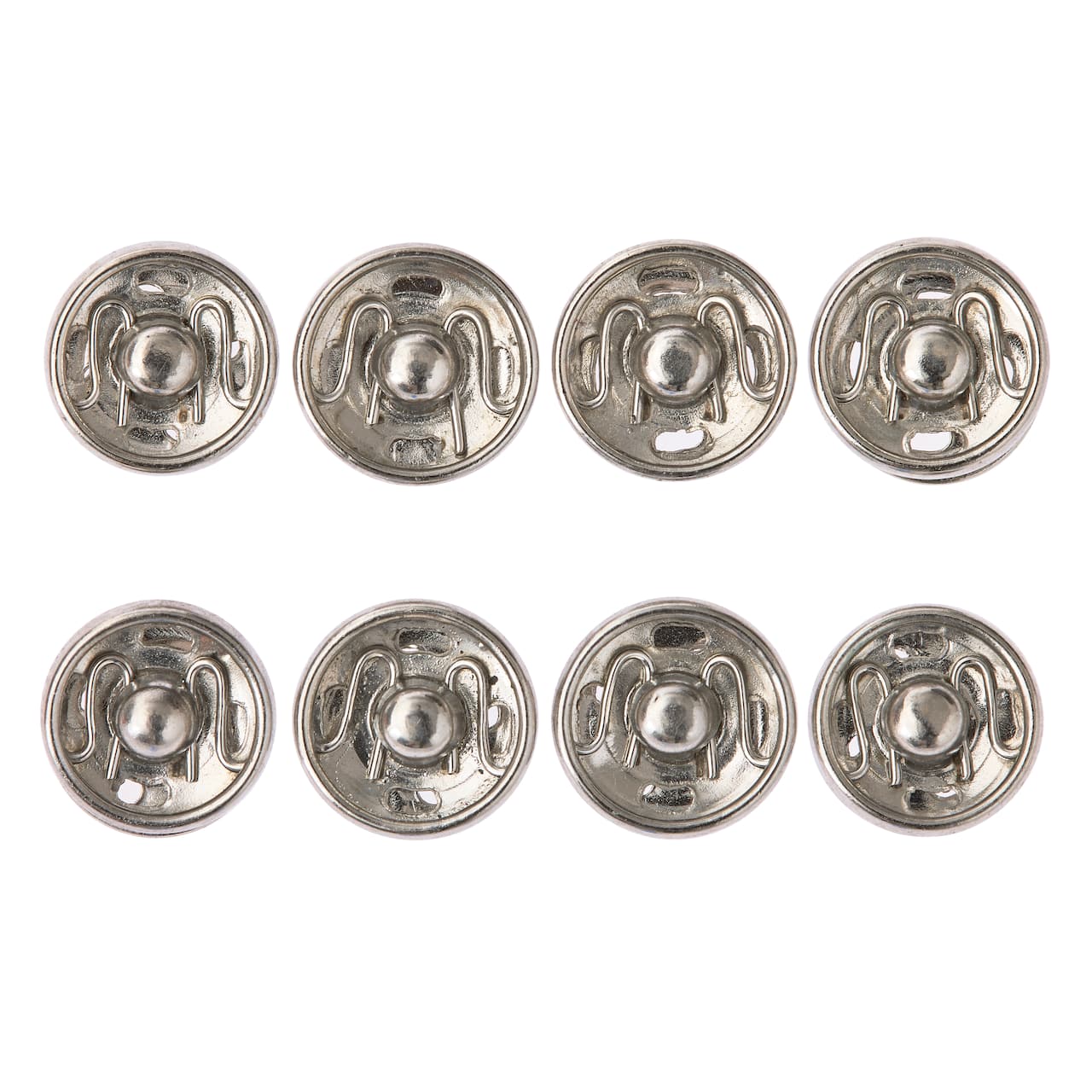 12 Packs: 8 ct. (96 total) Silver Sew-On Snaps by Loops & Threads™